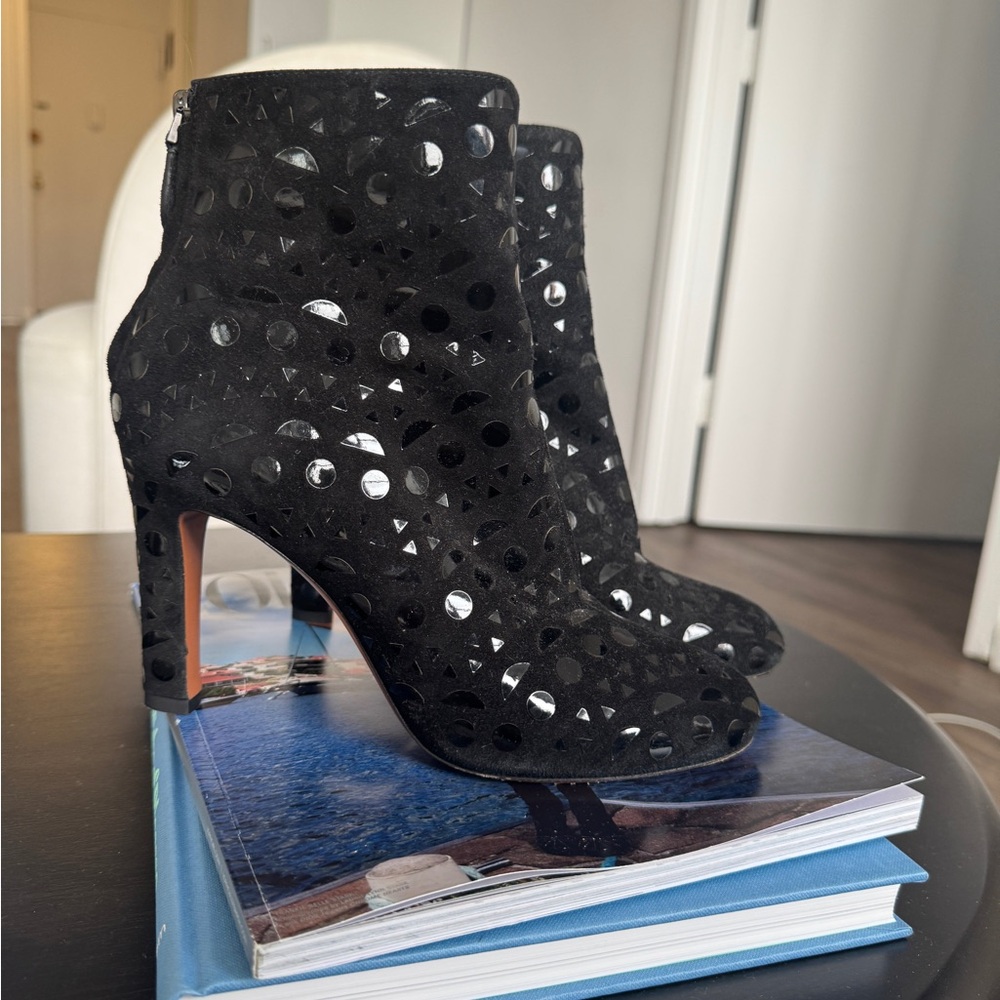Alaia suede ankle boots